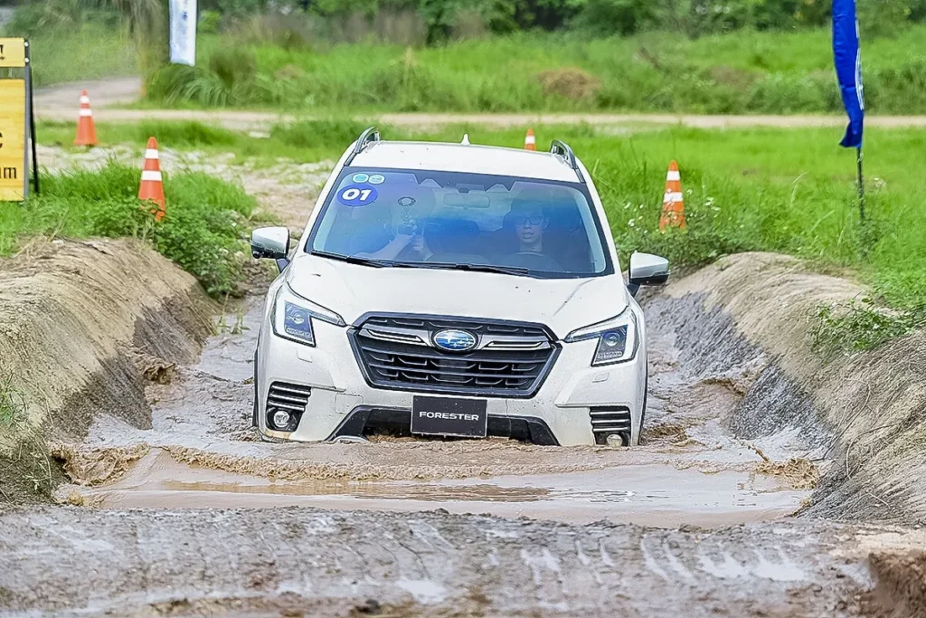 Bài test hố nước sâu tại Subaru SATD